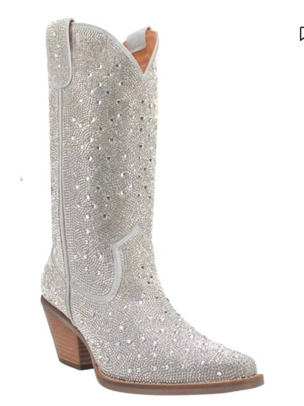 dingo Gold Rhinestone Embellished Women's Cowboy Boots